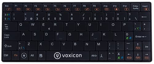 Voxicon Ultra-slim Mini Sm411 Langaton, 2.4 Ghz Pohjoismaat Musta Näppäimistö