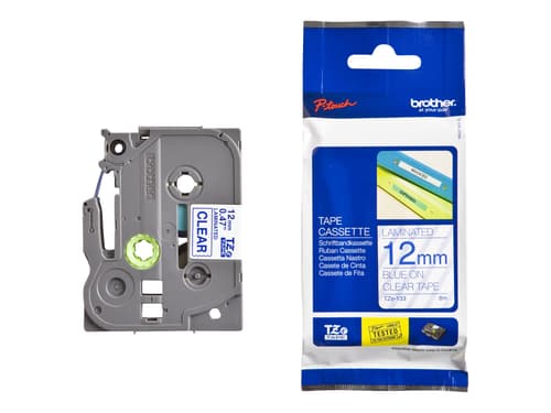 Brother Tape Tze-133 12mm Blue/transparent