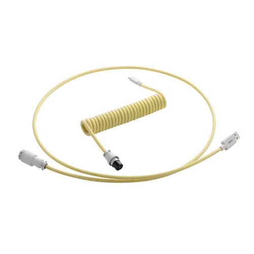 Cablemod Pro Coiled Cable - Lemon Ice 1.5m 24-nastainen Usb-c Uros 4 Nastan Usb- A Uros