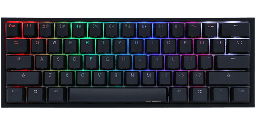 Ducky One 2 Mini Cherry Mx Blue Rgb 2020 Langallinen, Usb Pohjoismaat Musta, Valkoinen Näppäimistö