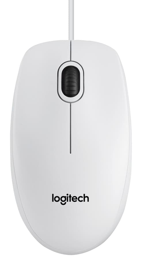 Logitech B100 Langallinen 800dpi Hiiri Valkoinen