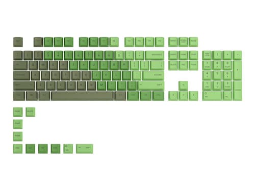 Glorious Gpbt Keycaps Iso Nordic-layout Olive Keycap Set