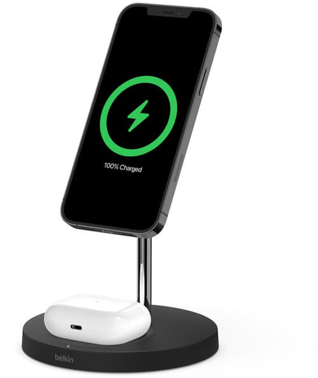 Belkin Boost Charge Pro Magsafe 2-in-1 Musta