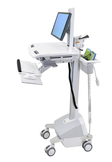 Ergotron Styleview Emr Cart With Lcd Pivot, Life Powered