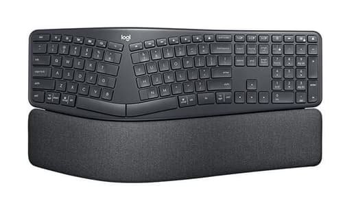 Logitech Ergo K860 Langaton, 2.4 Ghz, Bluetooth 5.0 Saksa Musta Näppäimistö