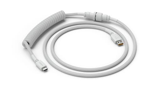 Glorious Coil Cable - Ghost White 1.37m 24-nastainen Usb-c Uros 4 Nastan Usb- A Uros