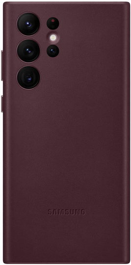 Samsung Leather Cover Samsung Galaxy S22 Ultra Burgundi