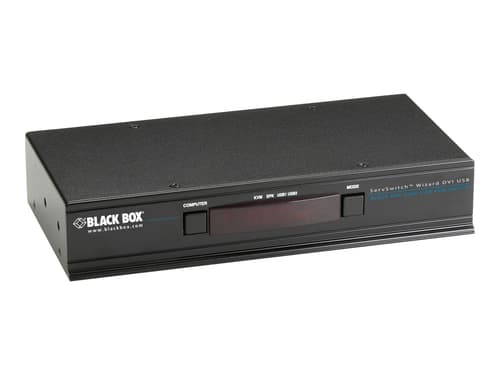 Black Box 4 Port Dual Link Kvm Dvi. Usb + Audio