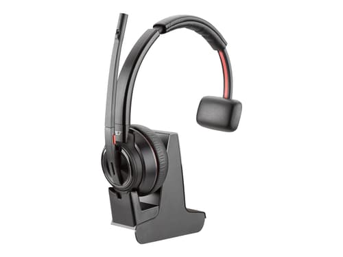 Poly Savi 8210 Office Monaural Microsoft Kuuloke + Mikrofoni Microsoft Teamsille Mono Musta