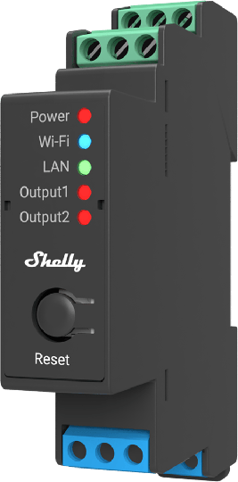 Shelly Pro 2 Din Wifi 2-ch 25a Grey
