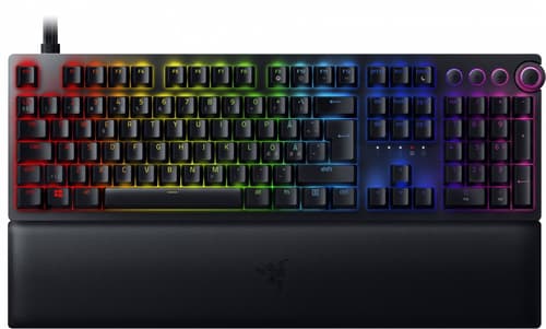 Razer Huntsman V2 Analog Langallinen, Usb, Usb-c Pohjoismaat Musta Näppäimistö