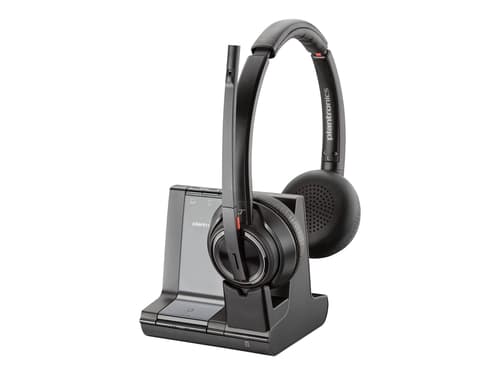 Poly Savi 8200 Series W8220-m Kuuloke + Mikrofoni Microsoft Teamsille Stereo Musta