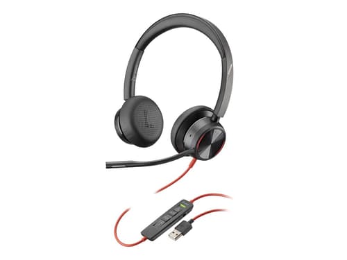 Poly Blackwire 8225 Kuuloke + Mikrofoni Usb-a Musta