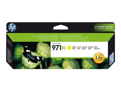 Hp Muste Keltainen No.971xl 6,6k - Officejet Pro X451/x551/x476 X576