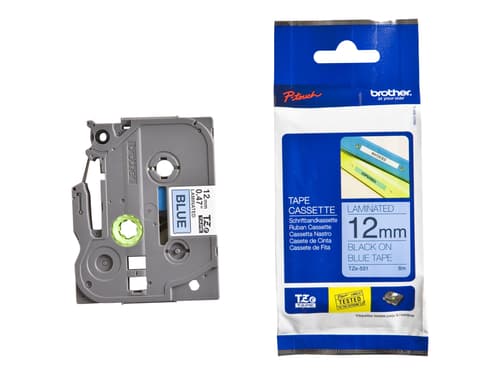 Brother Tape Tze-531 12mm Black/blue