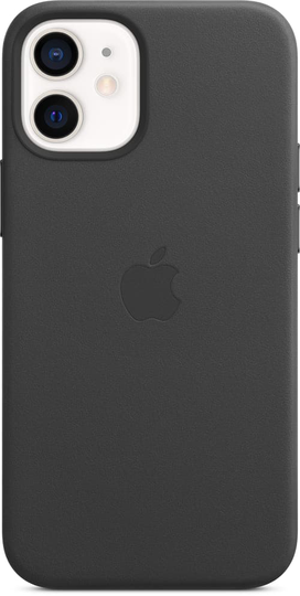 Apple Leather Case With Magsafe Iphone 12 Mini Musta