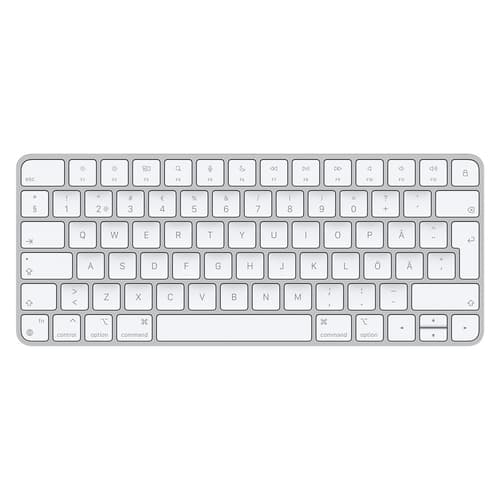 Apple Magic Keyboard (2021) Langaton, Bluetooth Ruotsalainen/suomalainen Hopea Näppäimistö