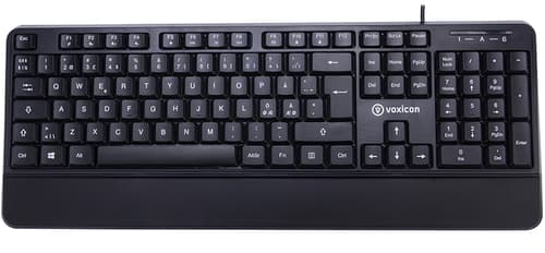 Voxicon Office 201w Langallinen, Usb Pohjoismaat Musta Näppäimistö