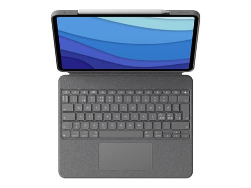 Logitech Combo Touch For Ipad Air 4th/5th Gen 10.9" Langallinen, Apple Smart Connector Pohjoismainen Harmaa Näppäimistö- Ja Kalvokotelo