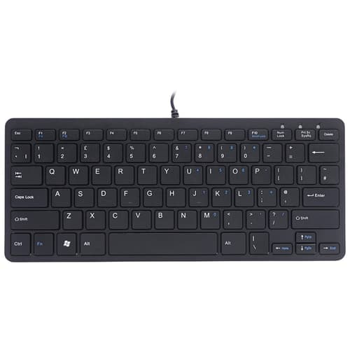 R-go Tools Compact Keyboard Langallinen, Usb Iso-britannia Musta Näppäimistö
