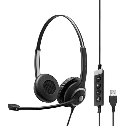 Epos Impact Sc260-ii Usb Ms Kuuloke + Mikrofoni Microsoft Teamsille, Skype For Businessille Stereo Musta
