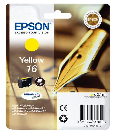 Epson Muste Keltainen T1624 - Wf-2530wf