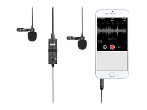 Boya By-m1dm Double Mosquito Microphone 3,5mm Musta