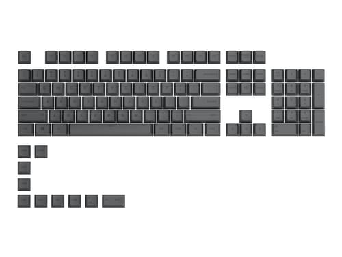 Glorious Gpbt Keycaps Iso Nordic-layout Black Ash Keycap Set
