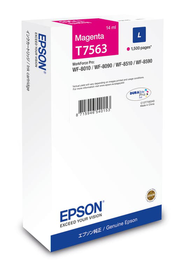 Epson Muste Magenta T7563 1,5k - Wf-8010/8090/8510/8590