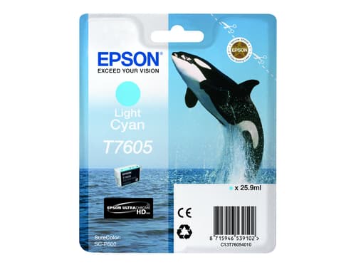 Epson Muste Kevyt Syaani T7605