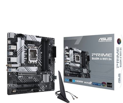 Asus Prime B660m-a Wifi D4 Ddr4 S-1700 Matx Mikro Atx Emolevy