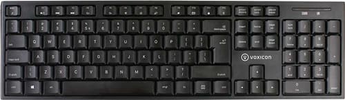 Voxicon Wireless Slim Keyboard Iso International Langaton Yhdysvaltain Englanti Kansainv. Musta Näppäimistö