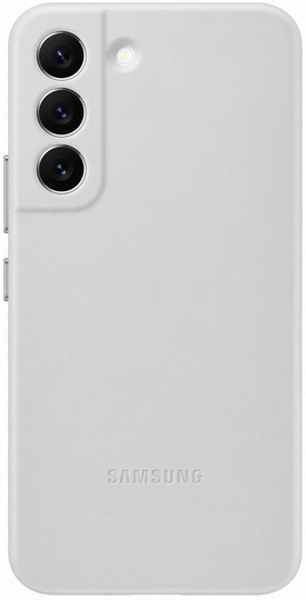 Samsung Leather Cover Samsung Galaxy S22 Vaalean Harmaa