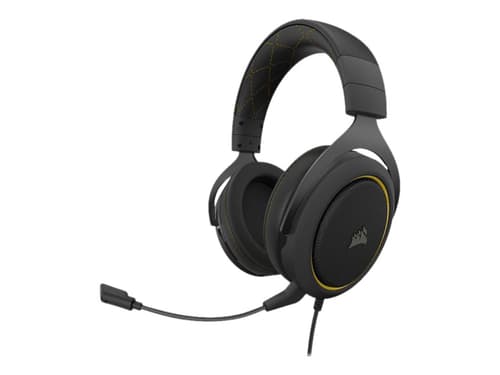 Corsair Gaming Hs60 Pro Surround Kuuloke + Mikrofoni 3,5 Mm Jakkiliitin, Usb Stereo Keltainen, Musta