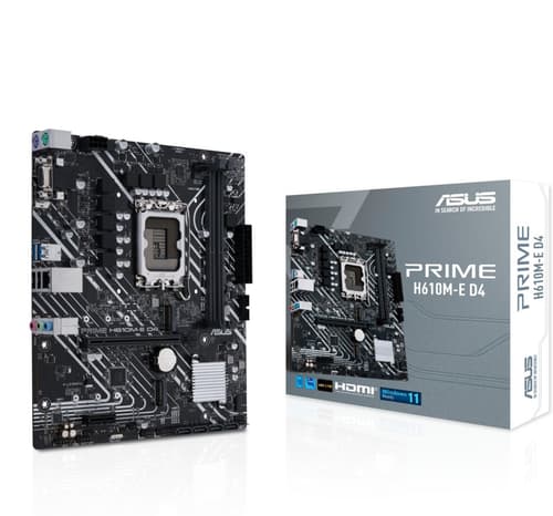 Asus Prime H610m-e D4 Ddr4 S-1700 Matx Mikro Atx Emolevy