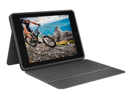 Logitech Rugged Folio Til Ipad 7/8/9 Gen Langallinen, Apple Smart Connector Pohjoismainen Musta Näppäimistö- Ja Kalvokotelo