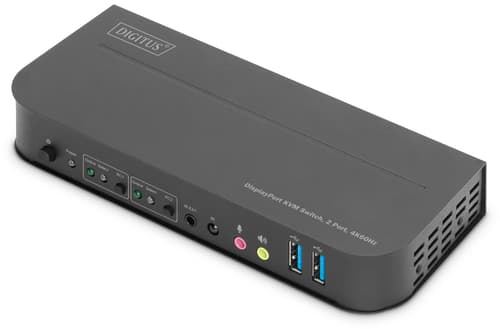 Digitus 2-porttinen 4k Kvm -kytkin