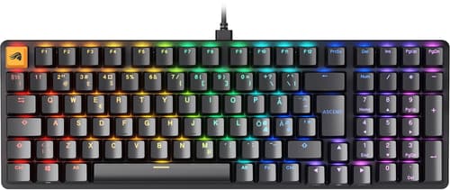 Glorious Gmmk2 96% Pre-built Fox Linear Langallinen, Usb-c Pohjoismaat Musta Näppäimistö