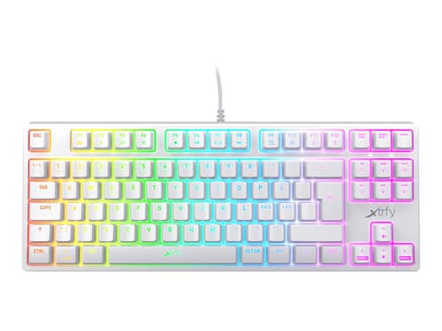Xtrfy K4 Tkl Rgb Langallinen, Usb Pohjoismaat Valkoinen Näppäimistö