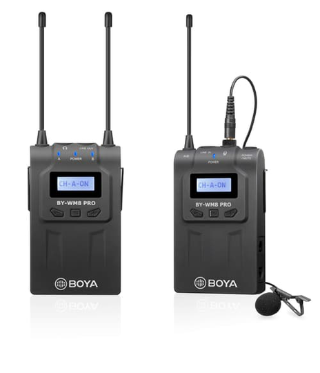 Boya Pro-k1 Wireless Receiver + Transmitter + Microphone Musta