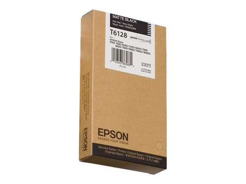 Epson Muste Matta Musta T6128 220ml