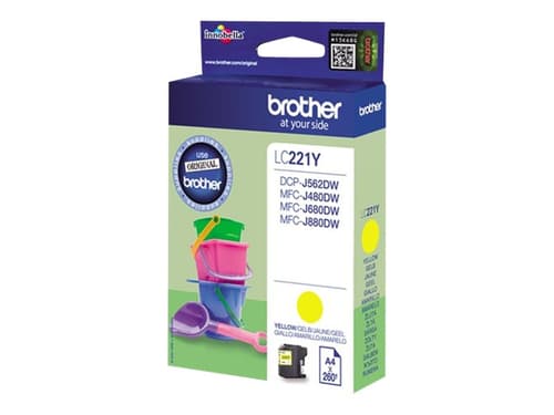 Brother Muste Keltainen Lc-221y - Dcp-j562dw/mfc-j480dw/j680dw
