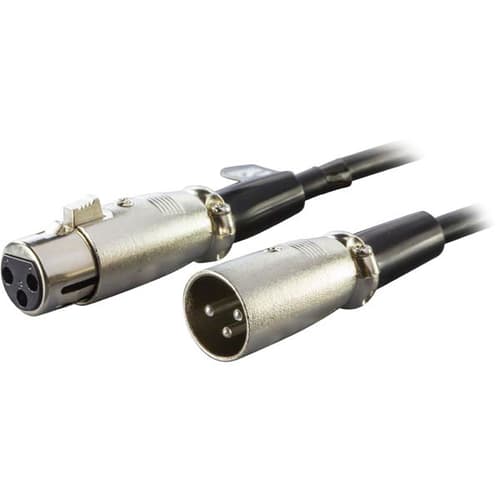 Deltaco Audiojatkojohto 1m 3 Pin Xlr Naaras 3 Pin Xlr Uros