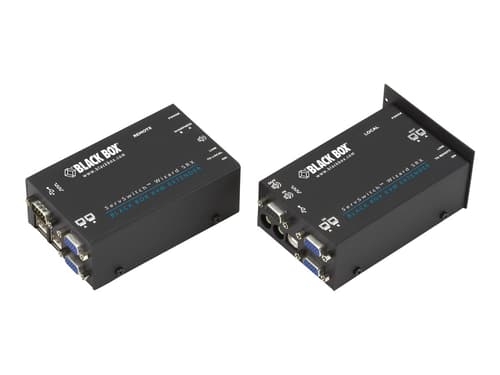 Black Box Kvm Extender Over Catx - Dual Vga Audio Usb 2.0