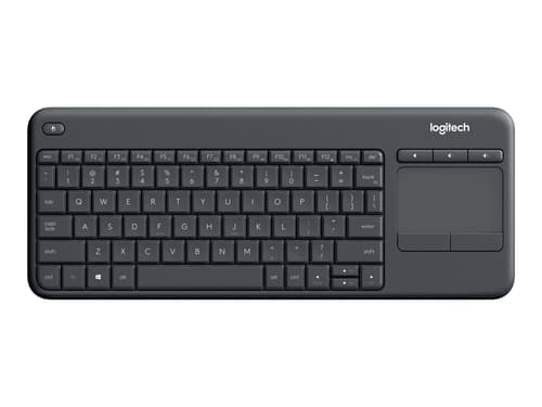 Logitech Touch K400 Plus Langaton, 2.4 Ghz Pohjoismaat Musta Näppäimistö