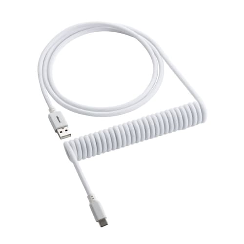 Cablemod Classic Coiled Cable - Glacier White 1.5m 24-nastainen Usb-c Uros 4 Nastan Usb- A Uros