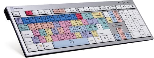 Logickeyboard Premiere Pro Cc Pc - Slim Langallinen, Usb Pohjoismaat Näppäimistö