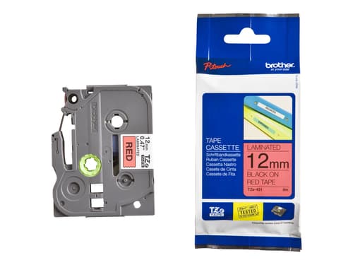 Brother Tape Tze-431 12mm Black/red