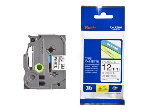 Brother Tape Tze-231 12mm Black/white