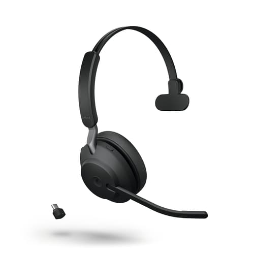 Jabra Evolve2 65 Ms Kuuloke + Mikrofoni Usb-c Bluetooth-sovitin Mono Musta